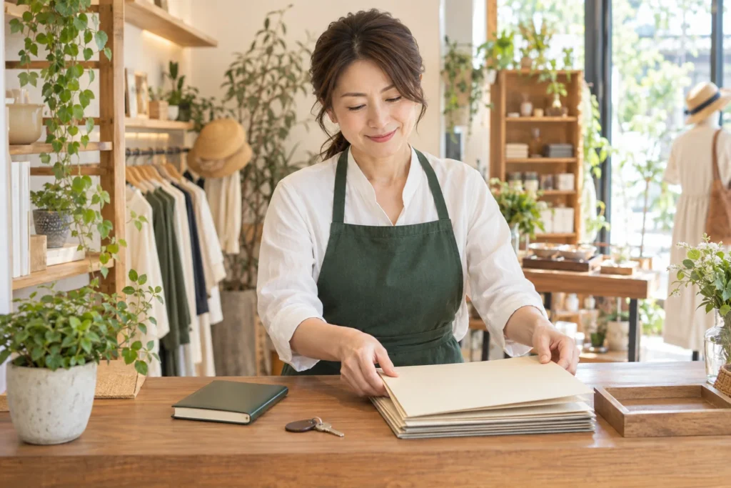店舗売却の準備：店舗の経営者とスタッフのイメージ